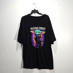 STAR WARS Mandalorian Neon Primary T Shirt Top Short Sleeve Tee 2XLT